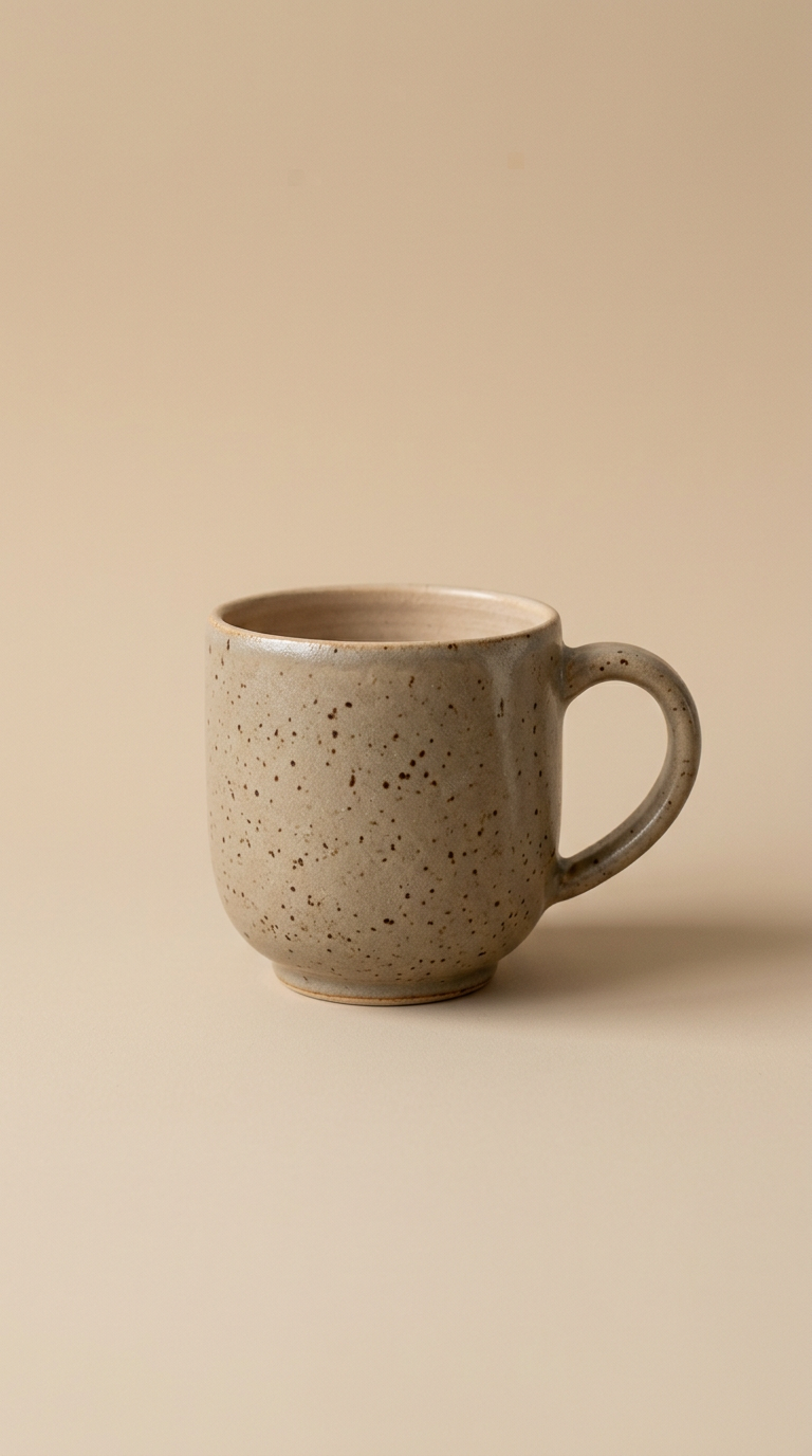 Speckled Ceramic Mug Wide Rim