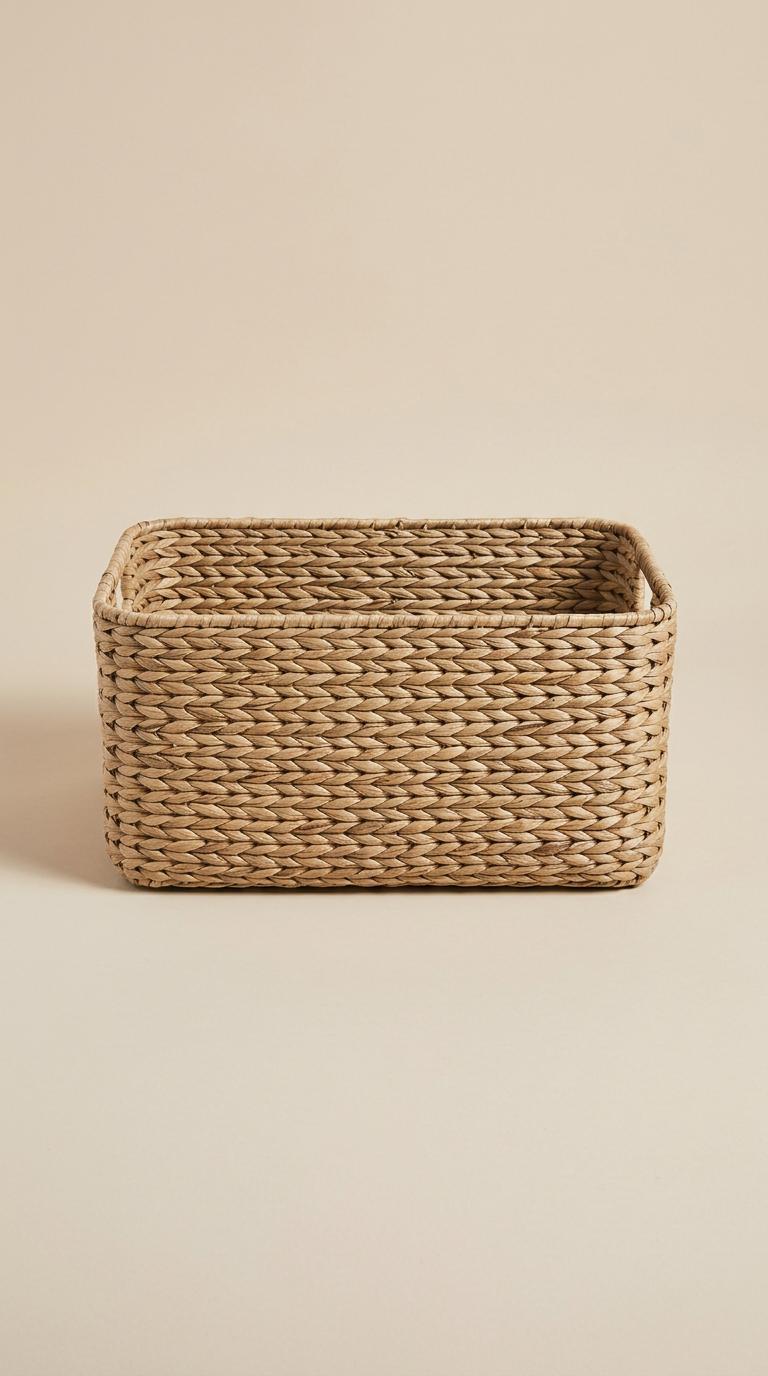 Woven Storage Basket with Handles