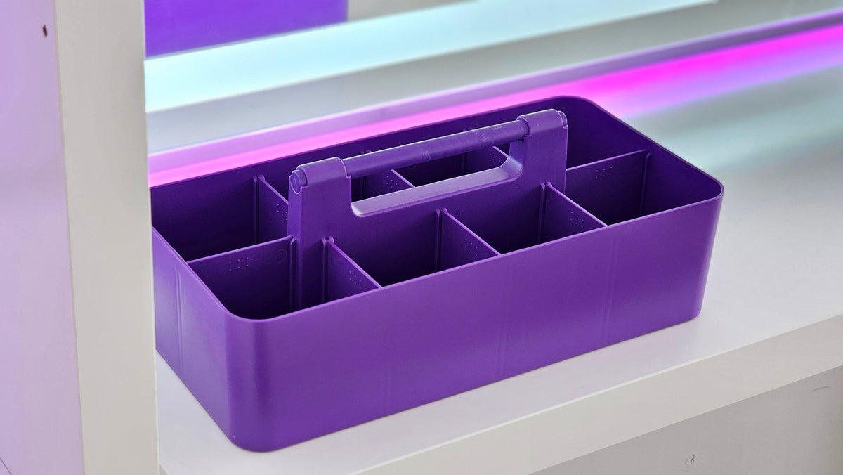 Enjoy Organizer - Large Portable Compartment Divided Storage Caddy - Made In USA